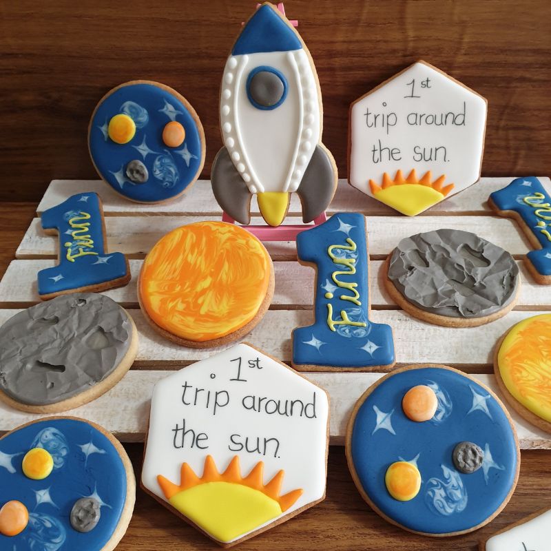 1st trip around the sun biscuits