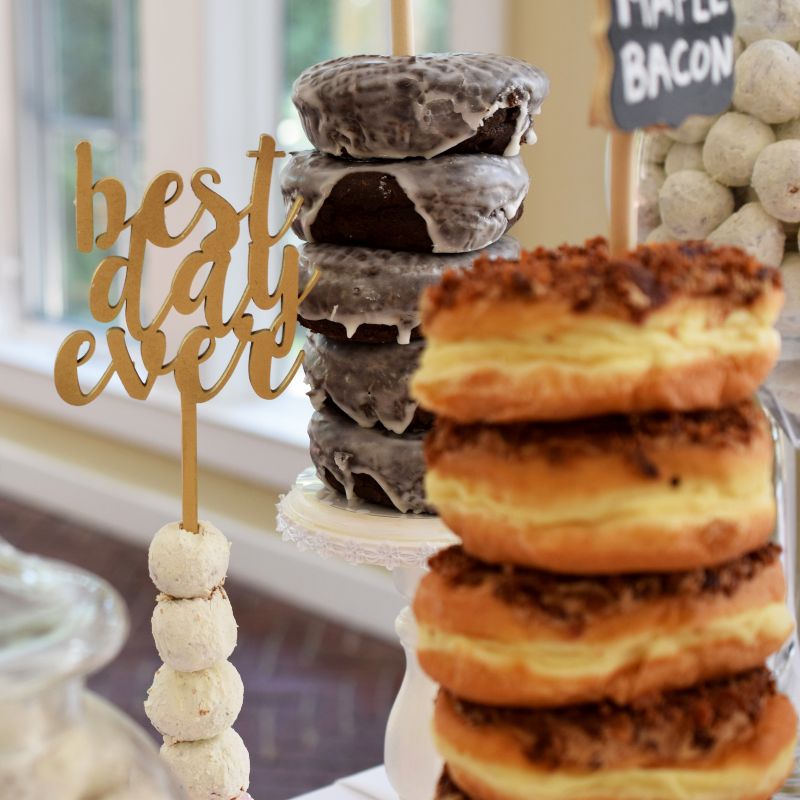 Bridal shower donut bar