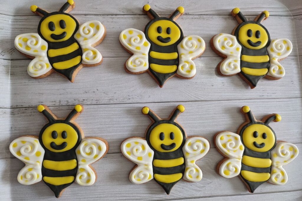 First bee day biscuits