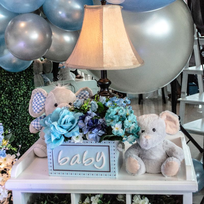 elephant themed baby shower