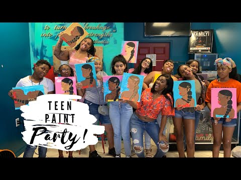 How I host my TEEN Paint Party!