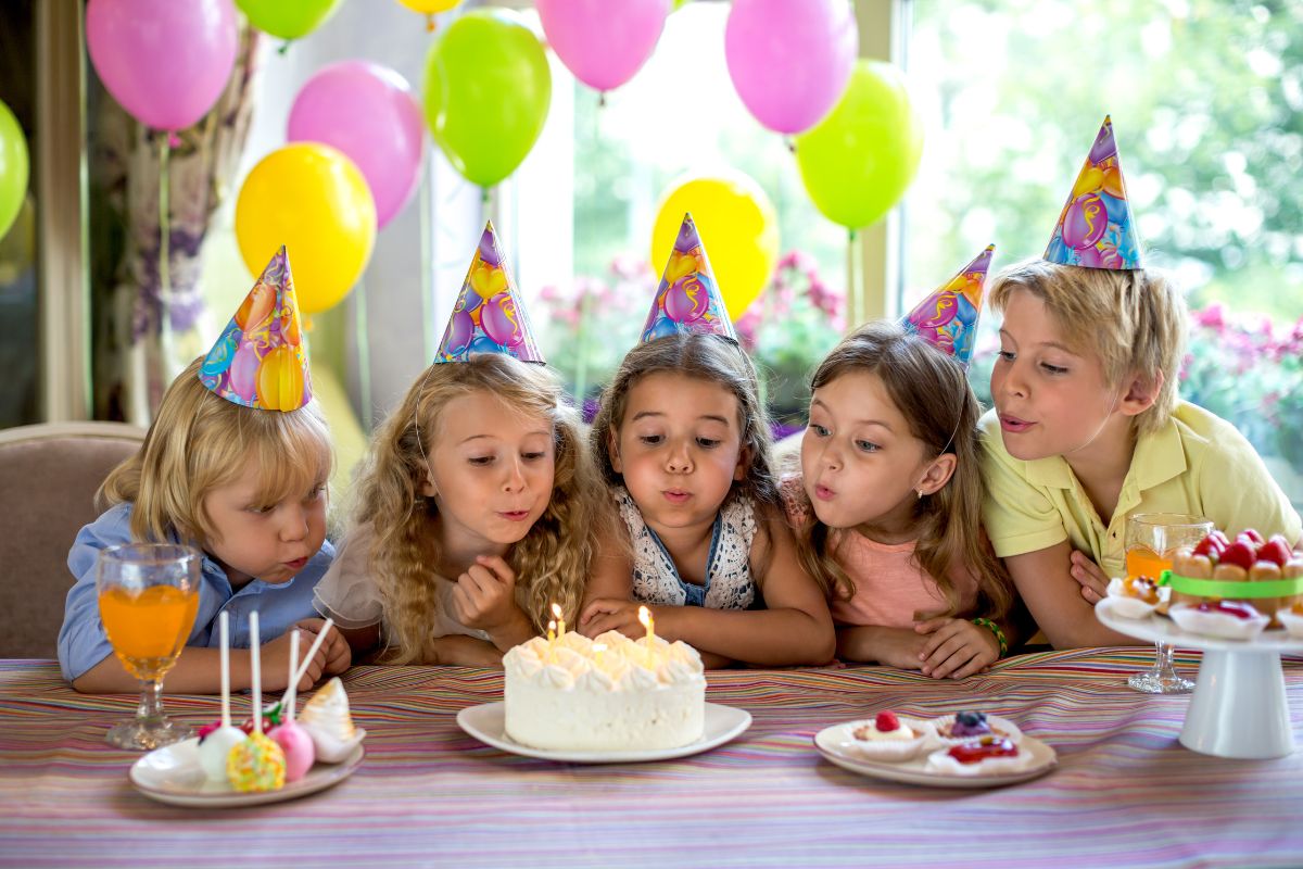 girls at a birthday party